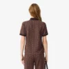 Slim Fit Monogram-pikétröja för dam Slim Fit Monogram-pikétröja för dam