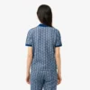 Slim Fit Monogram-pikétröja för dam Slim Fit Monogram-pikétröja för dam