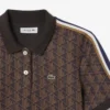 Slim Fit Monogram-pikétröja för dam Slim Fit Monogram-pikétröja för dam