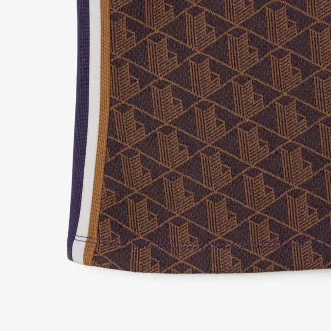Slim Fit Monogram-pikétröja för dam Slim Fit Monogram-pikétröja för dam