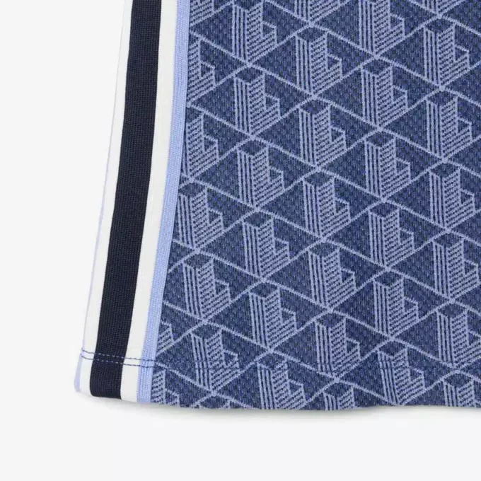 Slim Fit Monogram-pikétröja för dam Slim Fit Monogram-pikétröja för dam