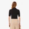 Slim fit-pikétröja med broderi