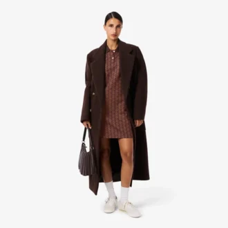 Slim Fit-pikétröja med monogram för dam