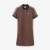 Slim Fit-pikétröja med monogram för dam