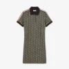 Slim Fit-pikétröja med monogram för dam