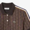 Slim Fit-pikétröja med monogram för dam