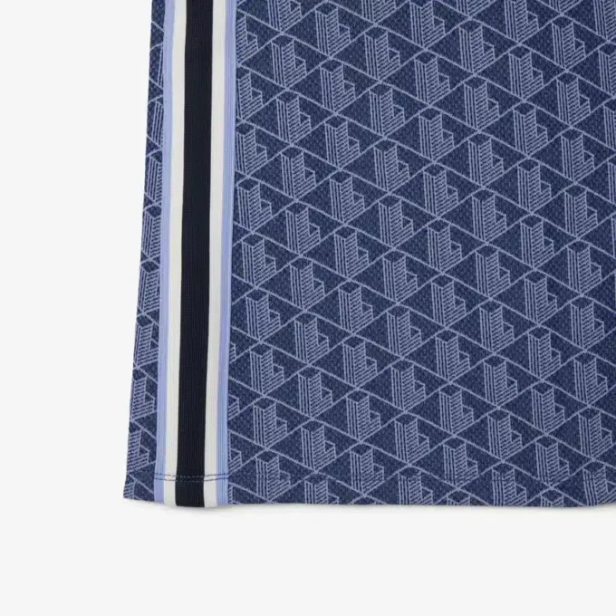 Slim Fit-pikétröja med monogram för dam