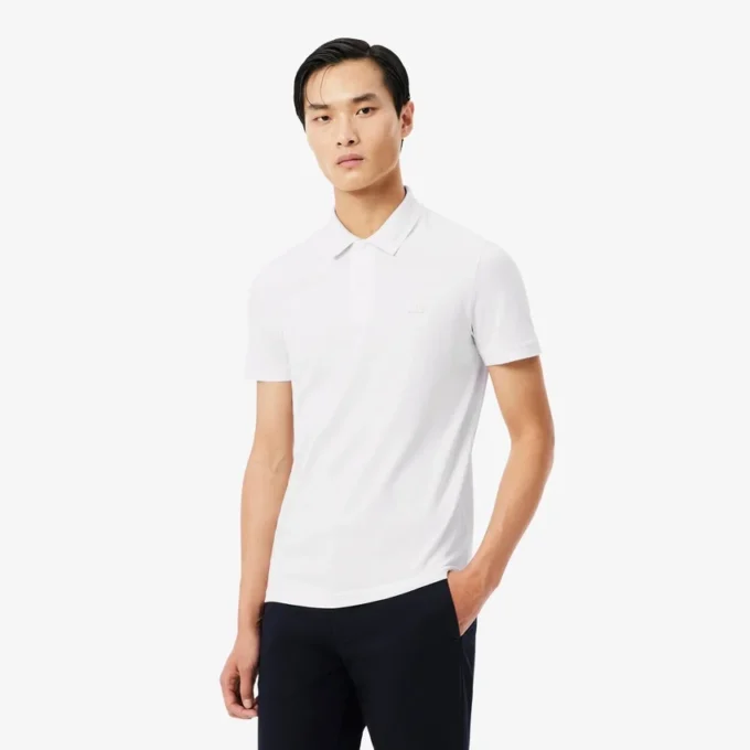 Slim Fit-pikétröja med märkeslogotyp