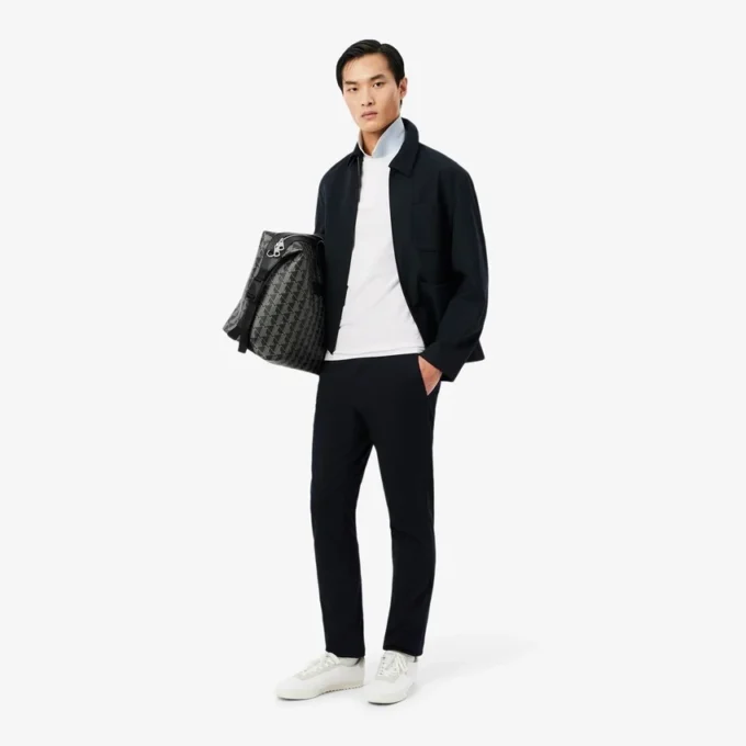 Slim Fit-pikétröja med märkeslogotyp