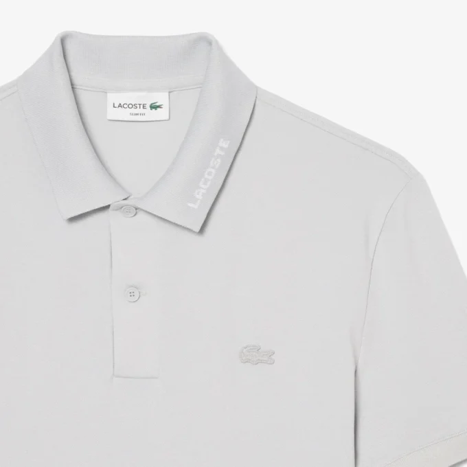 Slim Fit-pikétröja med märkeslogotyp