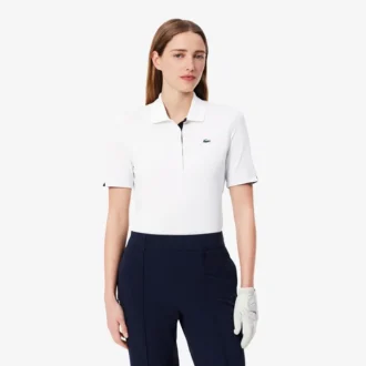 Slim fit-pikétröja med UV-skydd och stretch för damer