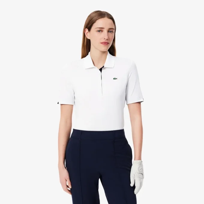 Slim fit-pikétröja med UV-skydd och stretch för damer Slim fit-pikétröja med UV-skydd och stretch för damer