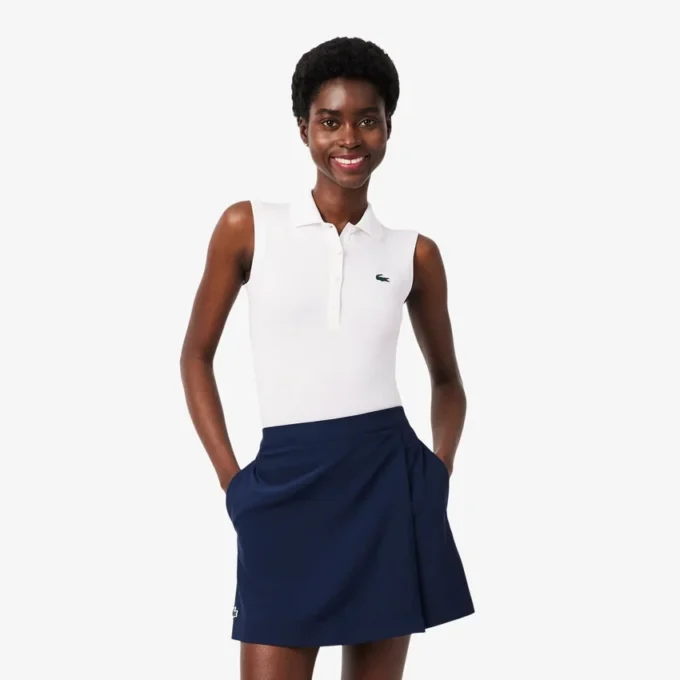 Slim fit-pikétröja med UV-skydd och stretch för damer Slim fit-pikétröja med UV-skydd och stretch för damer