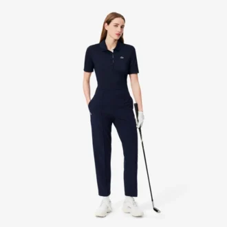 Slim fit-pikétröja med UV-skydd och stretch för damer