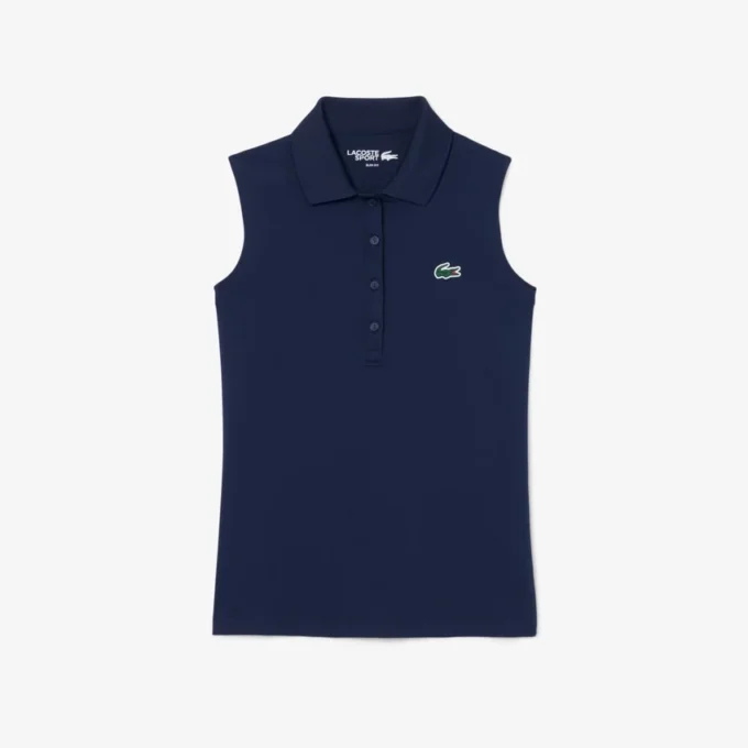 Slim fit-pikétröja med UV-skydd och stretch för damer