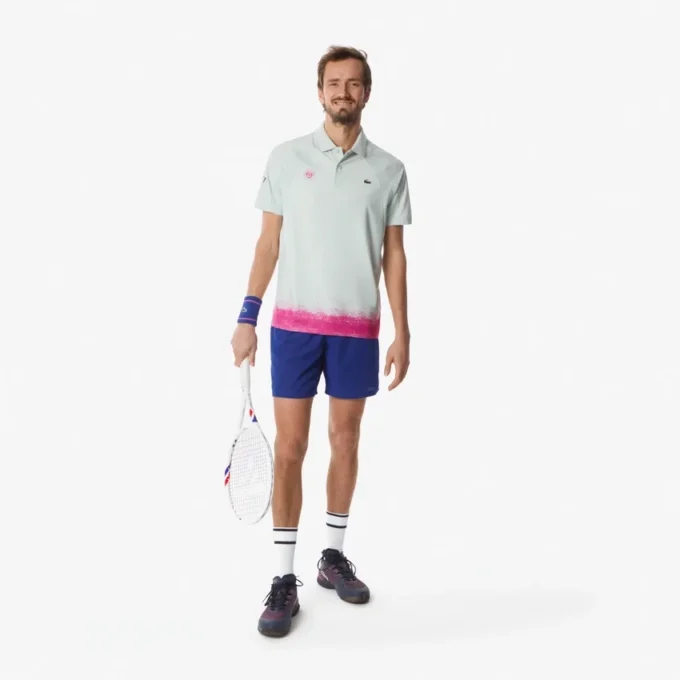 Slim Fit Roland Garros Edition sportpolo för herr Slim Fit Roland Garros Edition sportpolo för herr