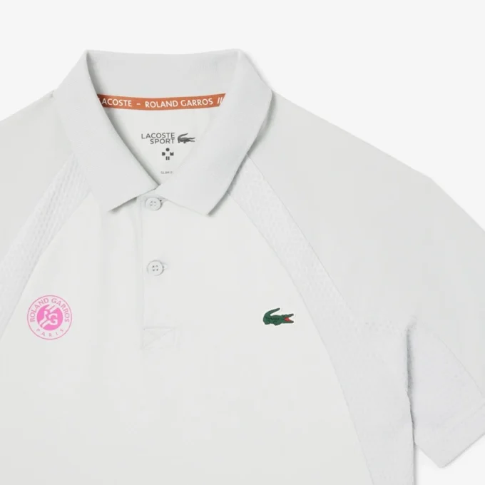 Slim Fit Roland Garros Edition sportpolo för herr Slim Fit Roland Garros Edition sportpolo för herr