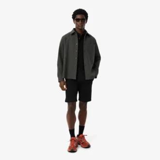Slim fit-shorts i stretchbomull för herr