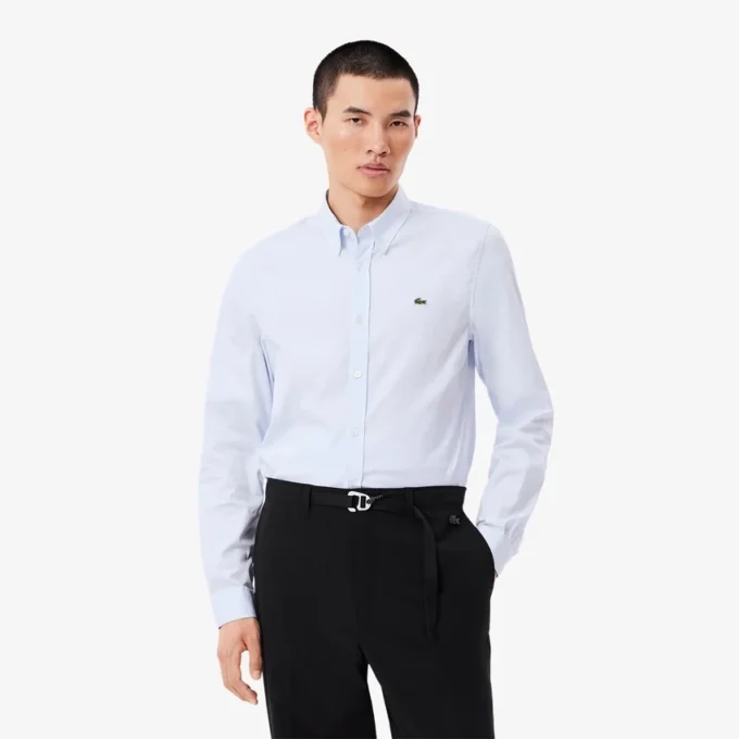 Slim fit-skjorta i bomull för herr Slim fit-skjorta i bomull för herr