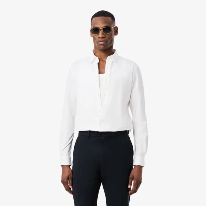Slim Fit-skjorta i bomullsblandning Slim Fit-skjorta i bomullsblandning