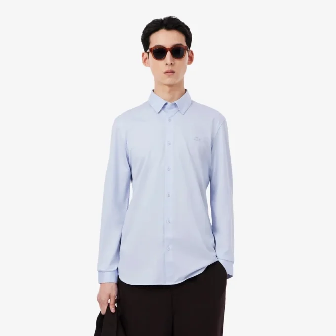 Slim Fit-skjorta i bomullsblandning Slim Fit-skjorta i bomullsblandning