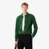 Slim fit-skjorta i bomullspiqué för herr Slim fit-skjorta i bomullspiqué för herr