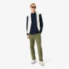 Slim fit-skjorta i bomullspiqué för herr