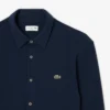 Slim fit-skjorta i bomullspiqué för herr