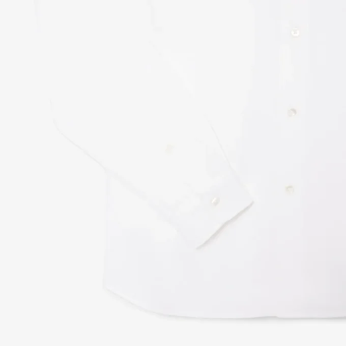 Slim fit-skjorta i bomullspiqué för herr Slim fit-skjorta i bomullspiqué för herr