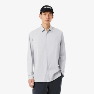 Slim Fit-skjorta i randig stretchpoplin