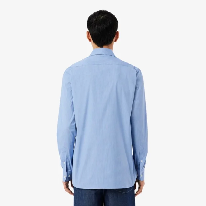 Slim Fit-skjorta i randig stretchpoplin Slim Fit-skjorta i randig stretchpoplin