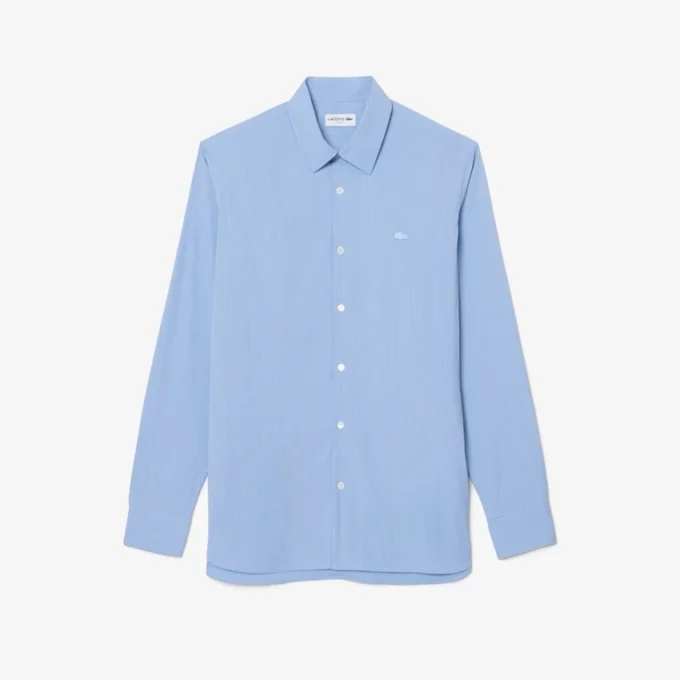 Slim Fit-skjorta i randig stretchpoplin Slim Fit-skjorta i randig stretchpoplin
