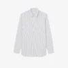 Slim Fit-skjorta i randig stretchpoplin Slim Fit-skjorta i randig stretchpoplin