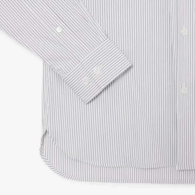 Slim Fit-skjorta i randig stretchpoplin Slim Fit-skjorta i randig stretchpoplin