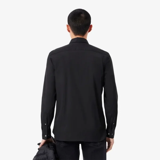 Slim fit-skjorta i stretch med knappar för herr Slim fit-skjorta i stretch med knappar för herr
