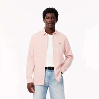 Slim fit-skjorta i stretchpoplin för herr
