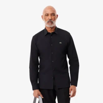 Slim fit-skjorta i stretchpoplin för herr