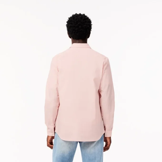 Slim fit-skjorta i stretchpoplin för herr