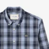 Slim fit-skjorta i stretchpoplin med rutmönster Slim fit-skjorta i stretchpoplin med rutmönster