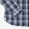 Slim fit-skjorta i stretchpoplin med rutmönster Slim fit-skjorta i stretchpoplin med rutmönster