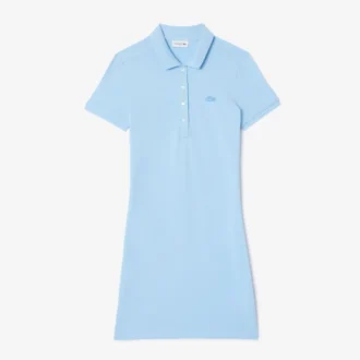Slim fit stretch-miniklänning i piqué för dam