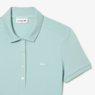 Slim fit stretch-miniklänning i piqué för dam