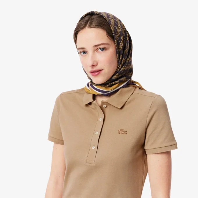 Slim fit stretch-miniklänning i piqué för dam Slim fit stretch-miniklänning i piqué för dam