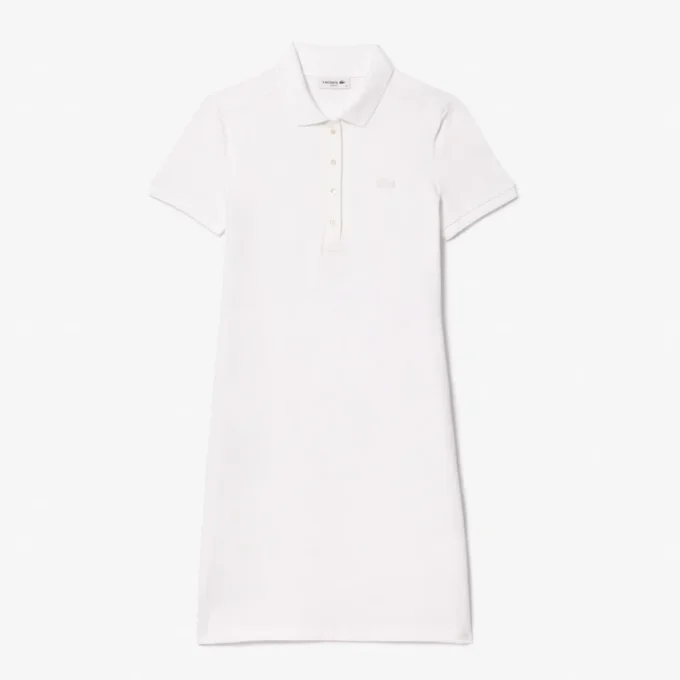 Slim fit stretch-miniklänning i piqué för dam Slim fit stretch-miniklänning i piqué för dam