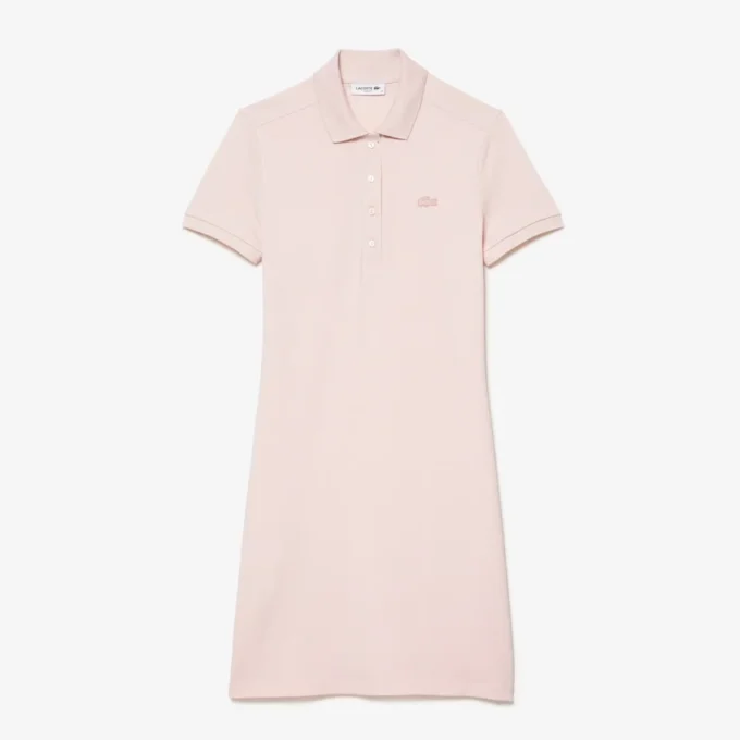 Slim fit stretch-miniklänning i piqué för dam Slim fit stretch-miniklänning i piqué för dam