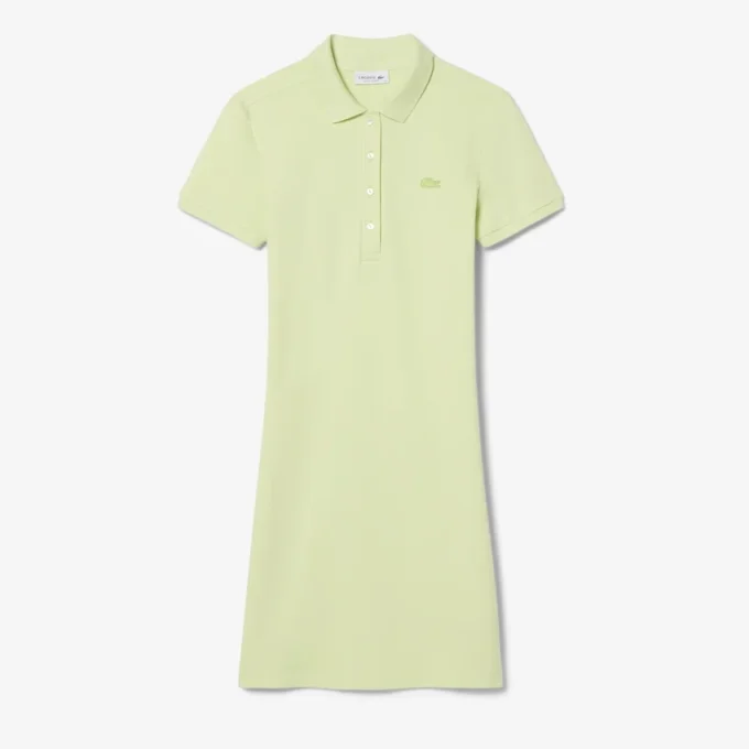 Slim fit stretch-miniklänning i piqué för dam Slim fit stretch-miniklänning i piqué för dam