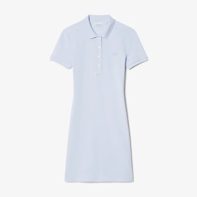 Slim fit stretch-miniklänning i piqué för dam Slim fit stretch-miniklänning i piqué för dam