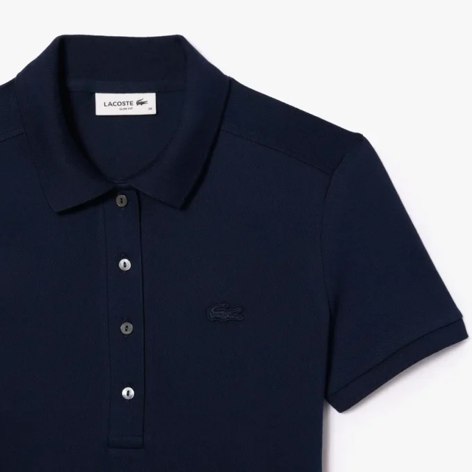 Slim fit stretch-miniklänning i piqué för dam Slim fit stretch-miniklänning i piqué för dam