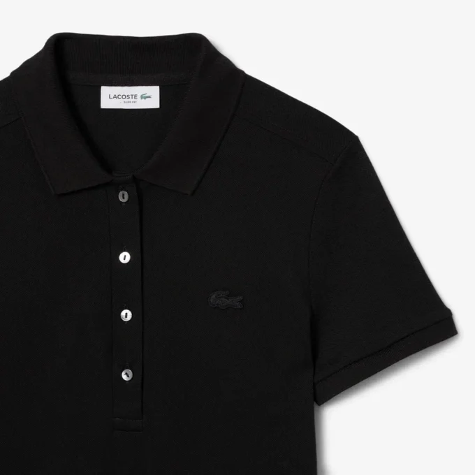 Slim fit stretch-miniklänning i piqué för dam Slim fit stretch-miniklänning i piqué för dam