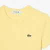Slim fit-T-shirt i ribbad bomull för dam Slim fit-T-shirt i ribbad bomull för dam